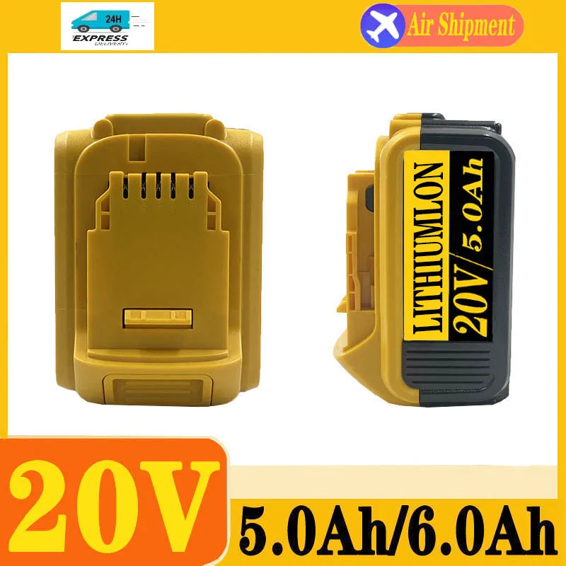 

18650 Li-ion Battery 20V 6Ah DCB200 Replaceable Compatible for Dewalt 18V MAX Power Tools 18650 Lithium Batteries with charger