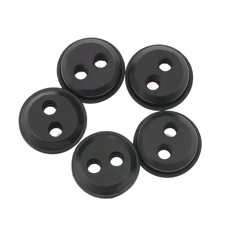 Rubber Grommet 2 Holes Fuel Gas Tank Seal Grommet For Hedge Trimmer Weed Eater Brush Cutters Replacement Garden Supplies 5Pcs