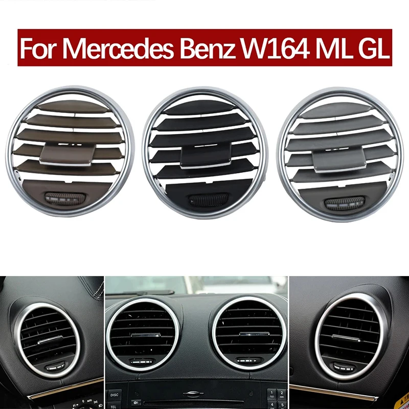 For Mercedes Benz W164 M ML GL 300 350 450 500 2005-2011 Car Front Dash Air Conditioning Ac Vent Grille Panel Cover Replacement