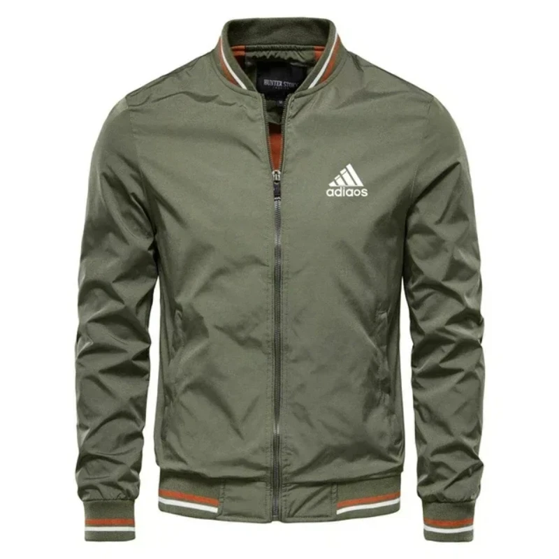 

2026 Spring/Summer New Style Men's Button-Up Casual Outdoor Sport Jacket, with zipper design, suitable for golf, baseball and st