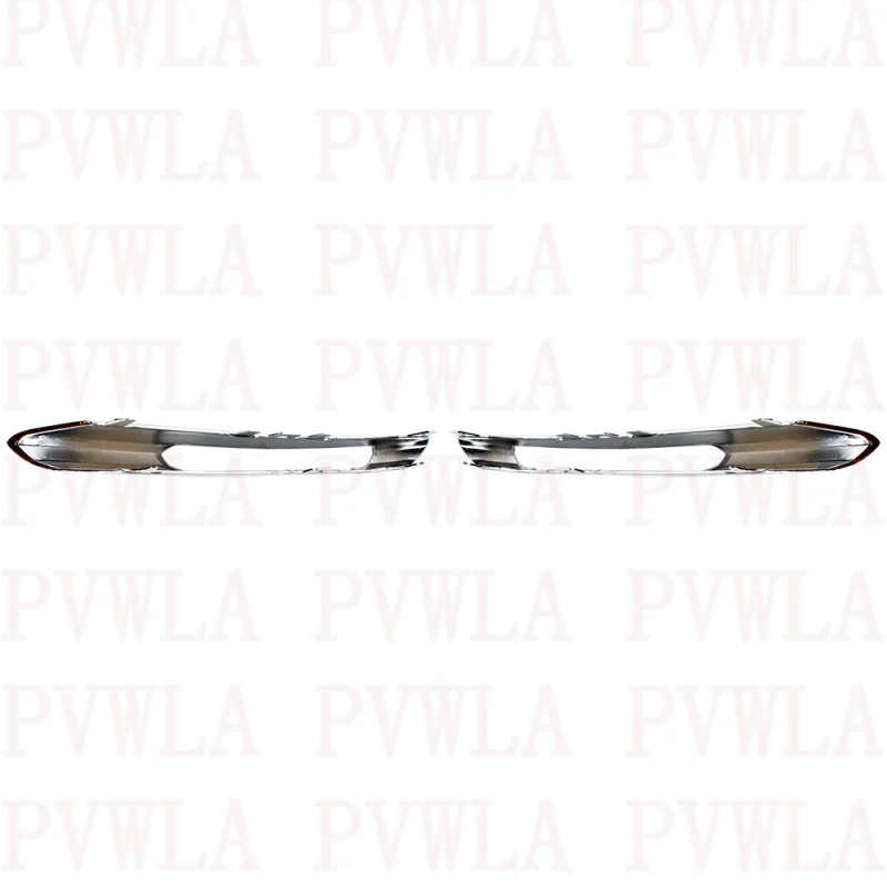 Pair Front Fog Lamp Light  Grille Cover Trim Chromed 2128851574 2128851674 For Benz W212 E250 E300 E350 2009 2010 2011 2012 2013