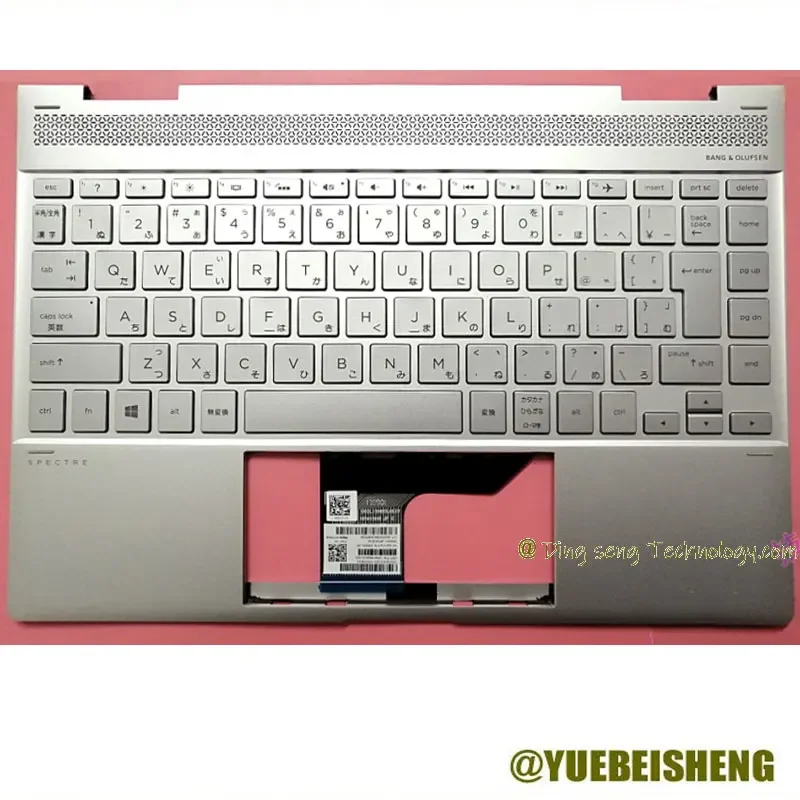 

YUEBEISHENG New/org for HP Spectre x360 13-AE 13-ae007tu Palmrest JP Japanese keyboard upper cover 942041-291