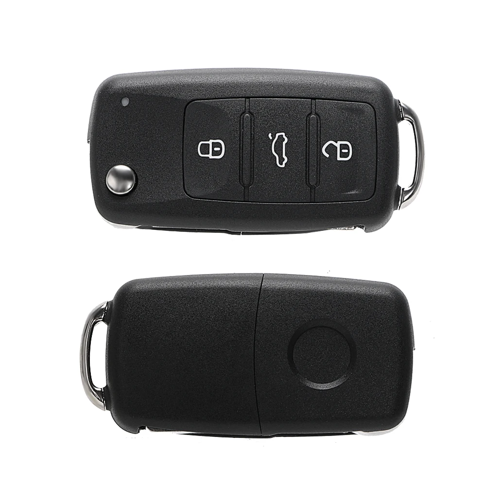 For Beetle/Caddy/Eos/Golf/Jetta/Polo/Scirocco/Tiguan/Touran/UP For VW Car Key Shell Blank Car Keys Remote Flip 3 Buttons