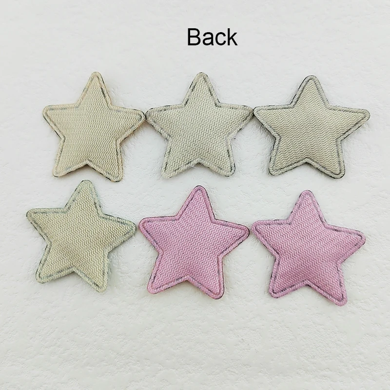 100Pcs 3.5CM Leopard Fabric Star Appliques For Clothes Hat Sewing Supplies DIY Headwear Hair Clip Bow Decor Patches