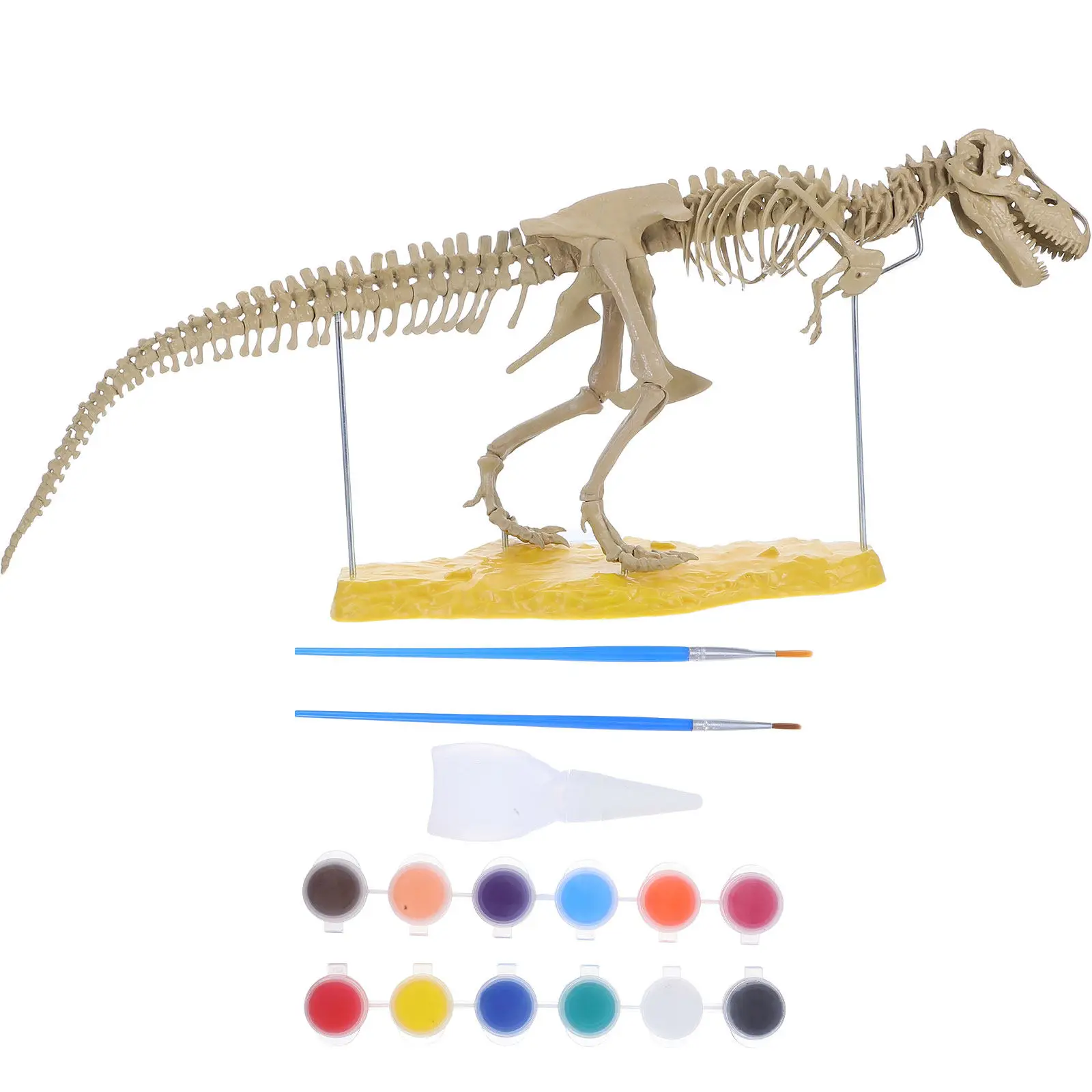 

1 Set Realistic PVC DIY Dinosaur Assembly Educational Dinosaur Bone Craft Learning Kit for Kids Kids Plaything