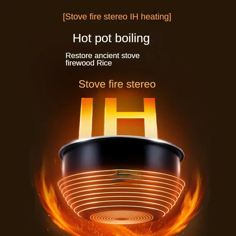 Hot sales Pro Rice Cooker 4L Smart IH Water Crystal Pot Low Pressure Metal Body Colorful Touch Screen Rice Cooker MB-HS410 220V