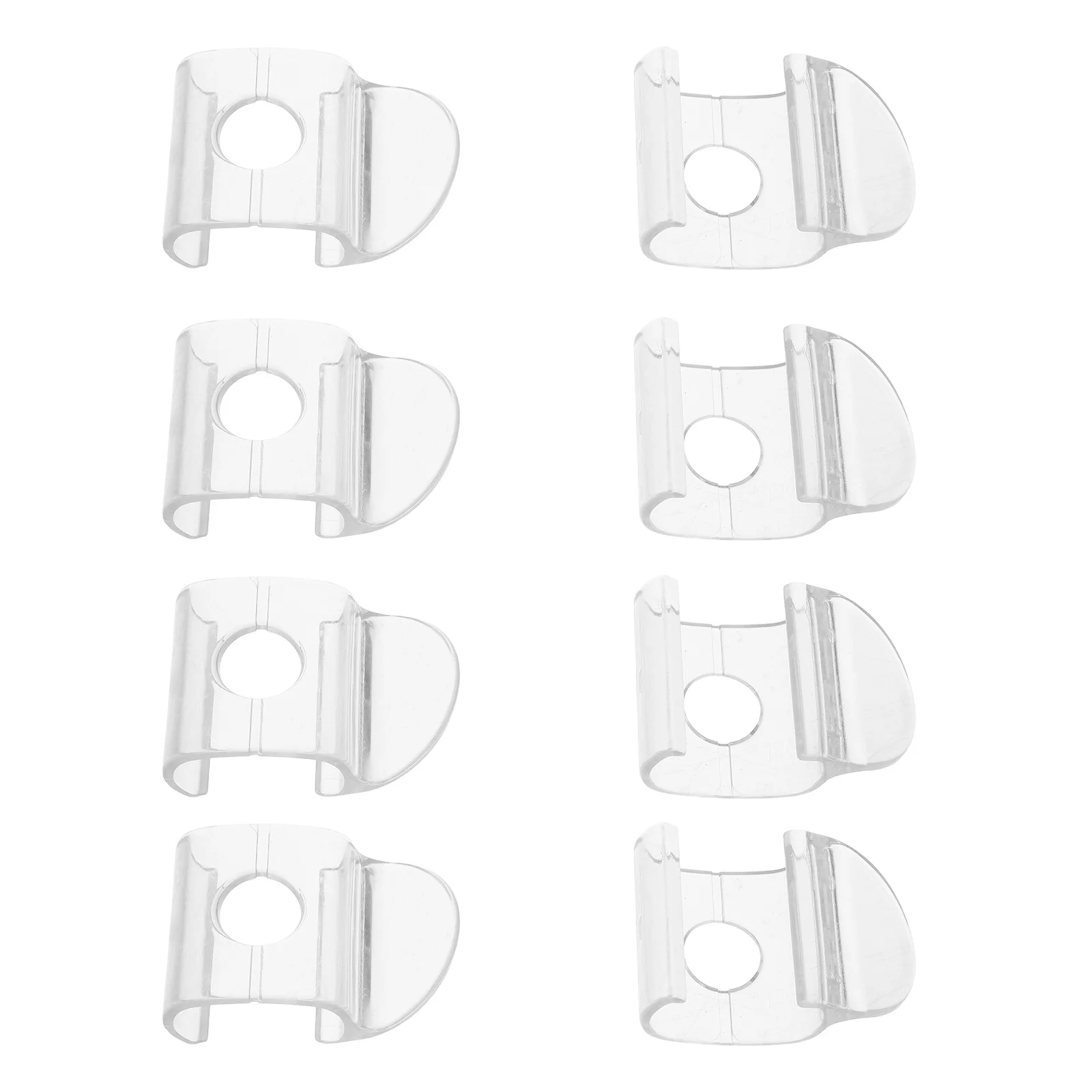 

8 pcs Clear Roller Shade Pulls Cordless Blind Handles Replacement Clips For Horizontal Blinds Accessories Parts Window Curtain