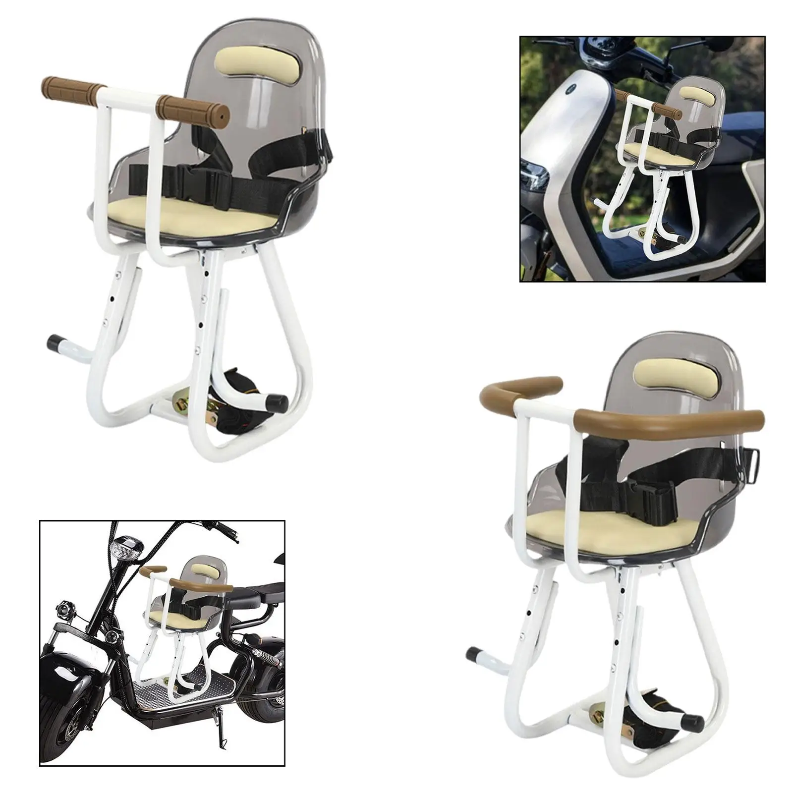 

Electric Bicycles Front Mount Seat Portable Easy to Install Kids Seat Saddle,Portable Children Bike Seat Mount High Performance