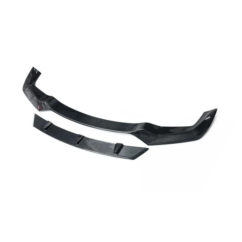 Hot Selling New V Style Carbon Fiber Front Bumper Add-on Lip Retrofit/Upgrade 2015-2018