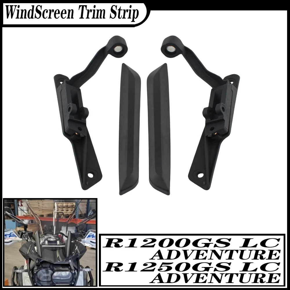For BMW R1200 GS R1250GSA R1200GS ADV Reinforcement Windshield Bracket Trim Strip Windscreen Support Adjustable Lifting Holder