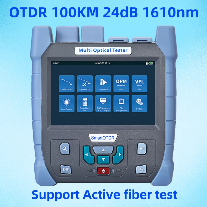 

AUA716U/716A Multifunctional Optical Time Domain Reflectometer Fiber Tester 100KM 24dB 1610nm OTDR With OPM/VFL/OLS/EventMap