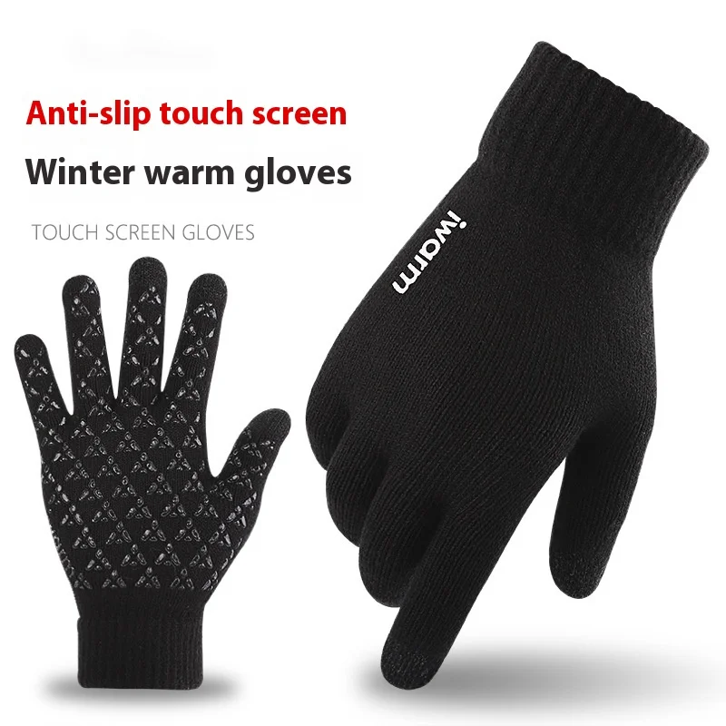 Men's And Women's Warm Touch Screen Knitted Gloves For Autumn And Winter Couple's Cold Resistant Gloves_voghion.com