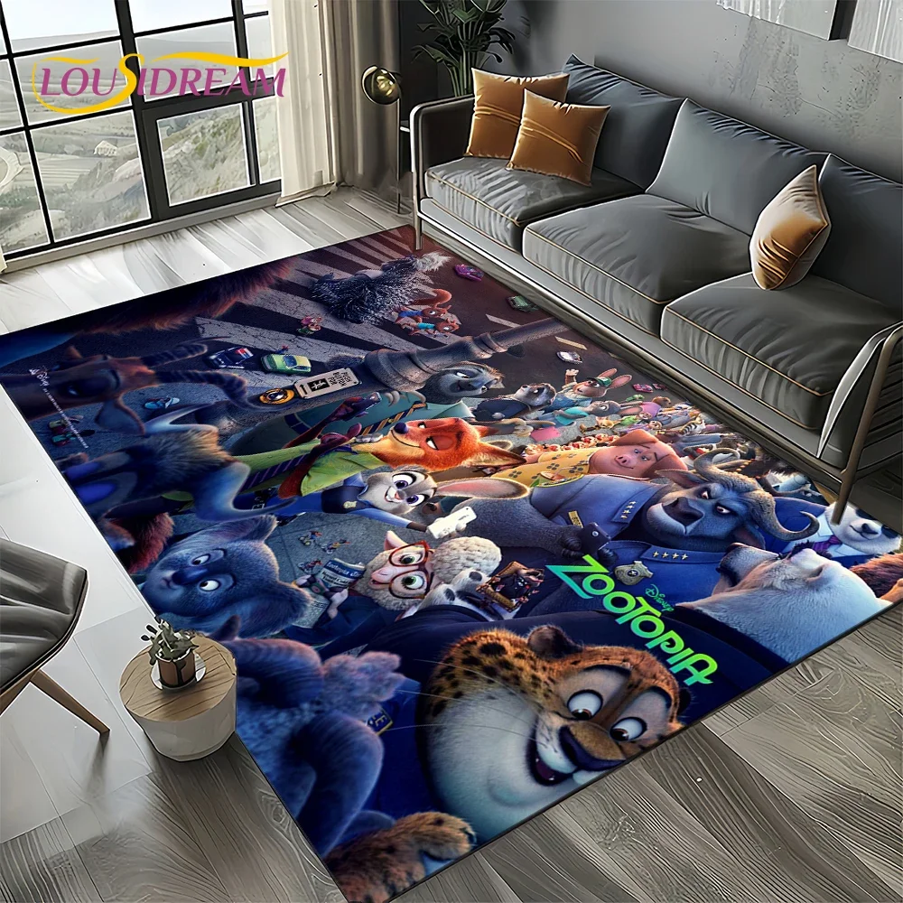 Zootopia 27 Style Cartoon Animal Judy Carpet Rug for Bedroom Living Room Home Sofa Decoration,kids Large Decor Floor Mat Gift 3D