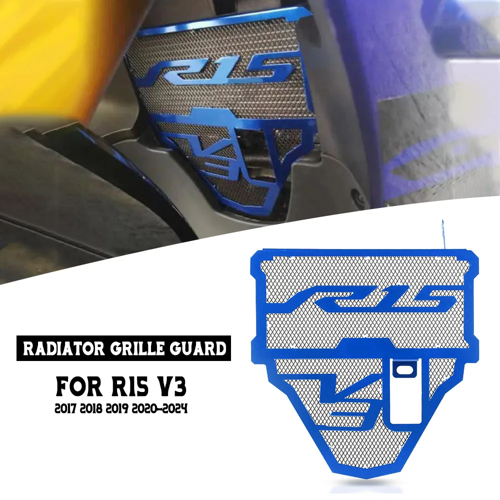 

For YAMAHA R15 V3 2017 2018 2019 2020-2024 CNC Motorcycle Accessories Radiator Guard Radiators Protector Cover Water Tank Shield