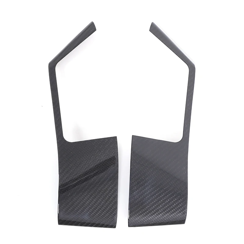 

For Nissan GTR R35 2008-2016 door lock key frame, window switch controller decoration sticker, real carbon fiber 2pcs