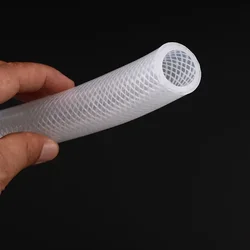 Tubo in Silicone intrecciato ad alta pressione da 1 metro tubo in gomma per distillazione a vapore per uso alimentare da 4-19mm tubo in gomma flessibile resistente al calore