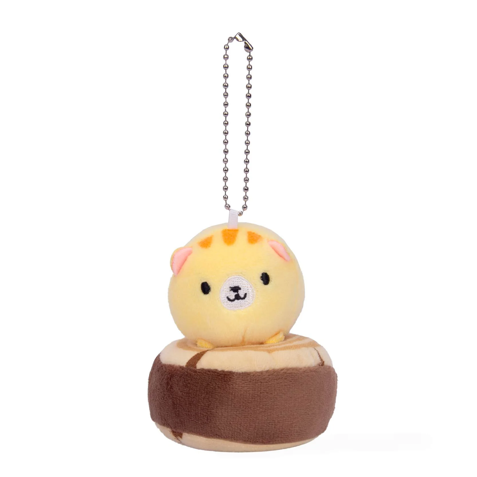 9cmの可愛い猫のぬいぐるみ、木の切り株の猫のペンダント、面白い猫のぬいぐるみキーホルダー、子供、女の子、男の子の誕生日プレゼント、バックパックの飾り