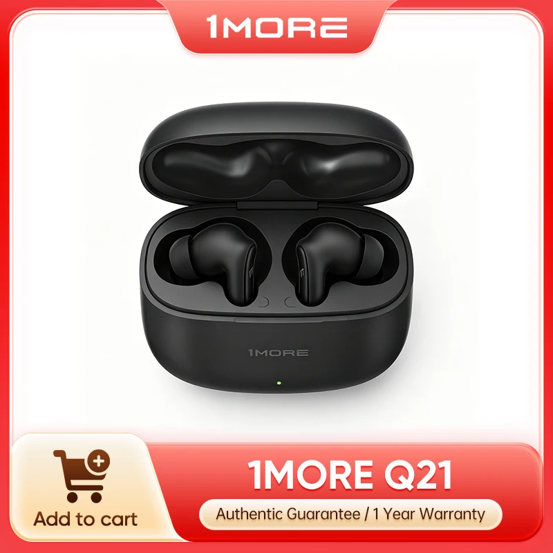 

1MORE Q21 ANC TWS Earbuds Hi-Res Wireless LDAC Bluetooth Headphone 12mm Titanium Driver QuietMax Noise Cancelling Sports Earphon