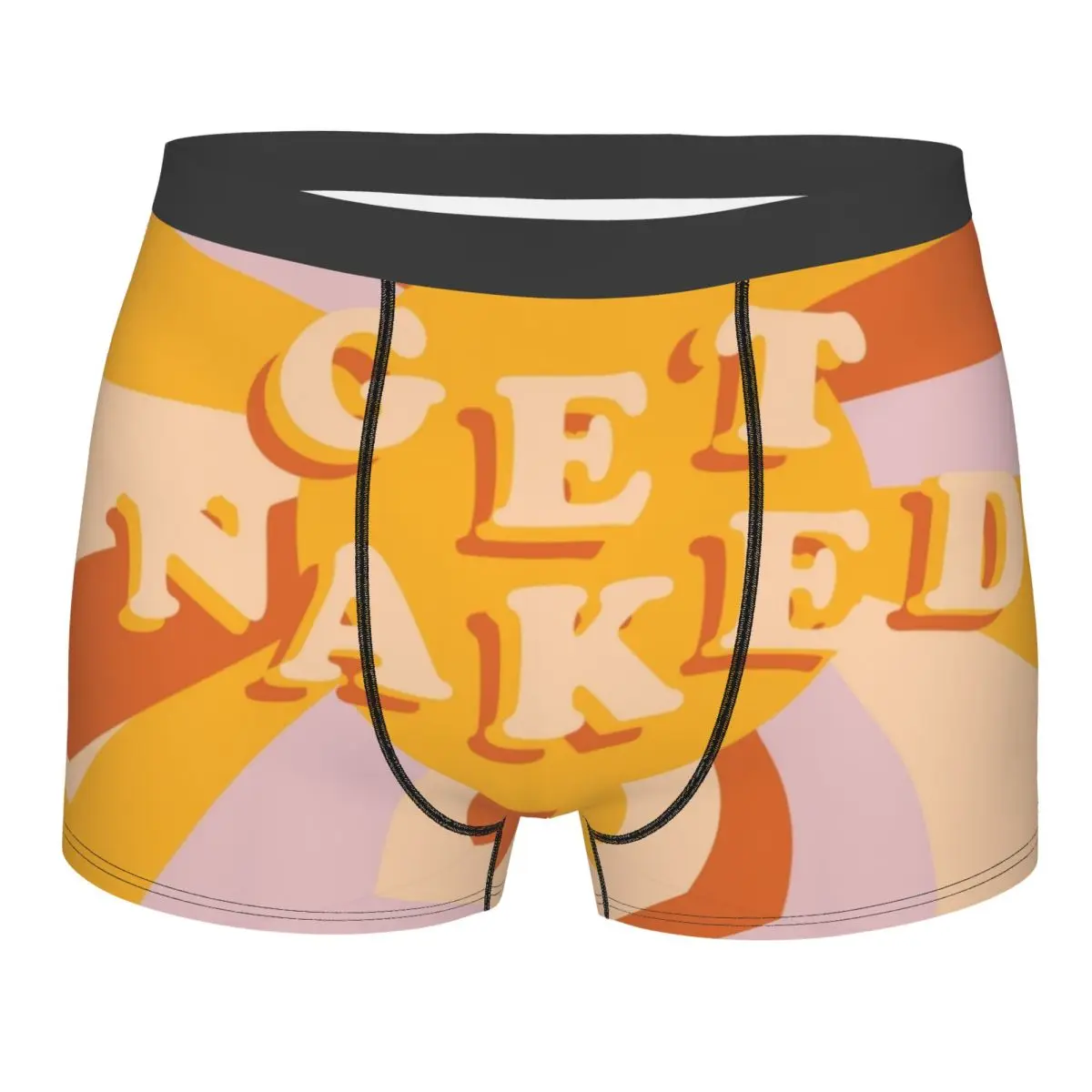 

Custom Get Naked Colorful Underwear Men Stretch Boxer Briefs Shorts Panties Soft Underpants For Homme