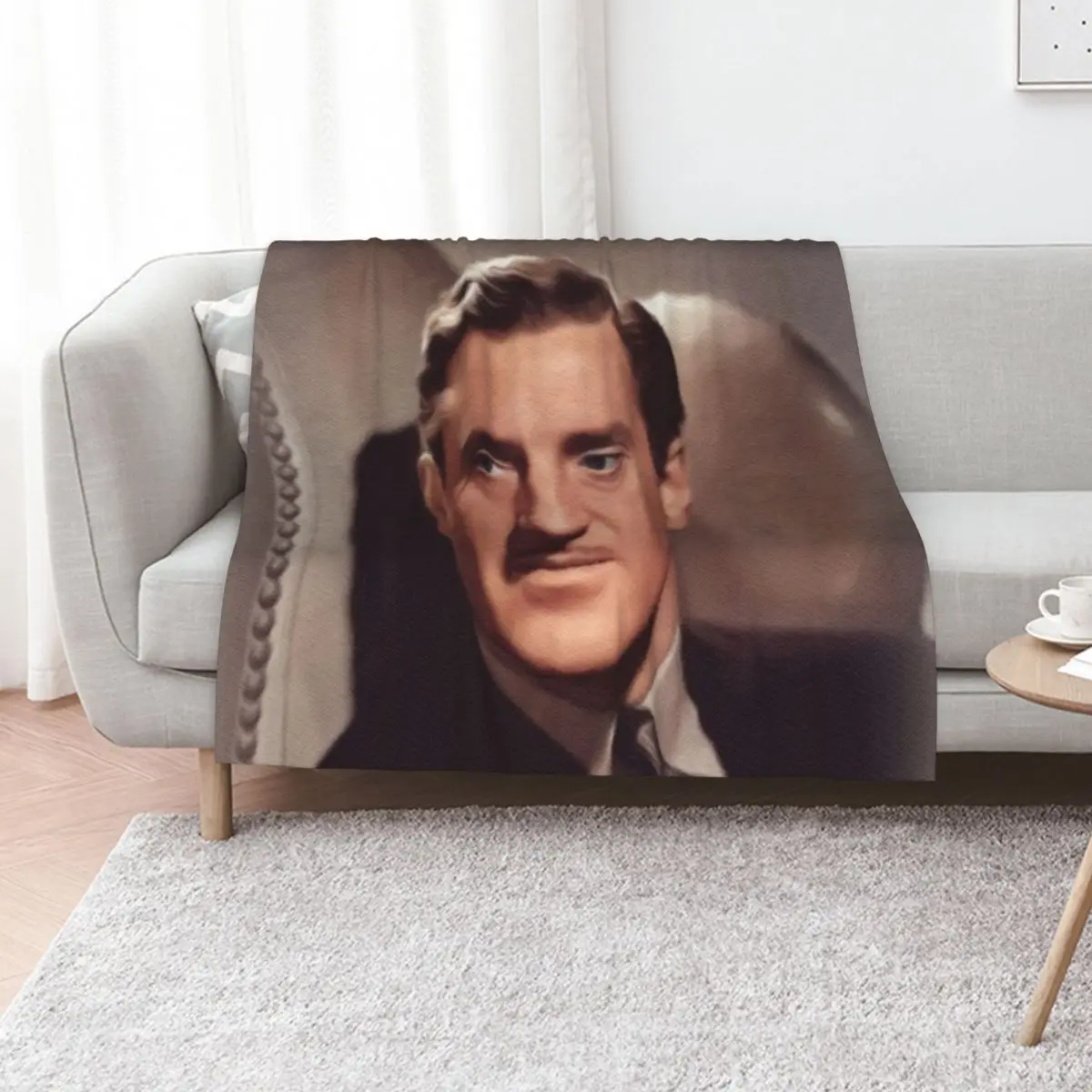 Basil Rathbone, Movie Star Throw Blanket warm winter Cute Plaid Single warm for winter sofa bed Designers Blankets