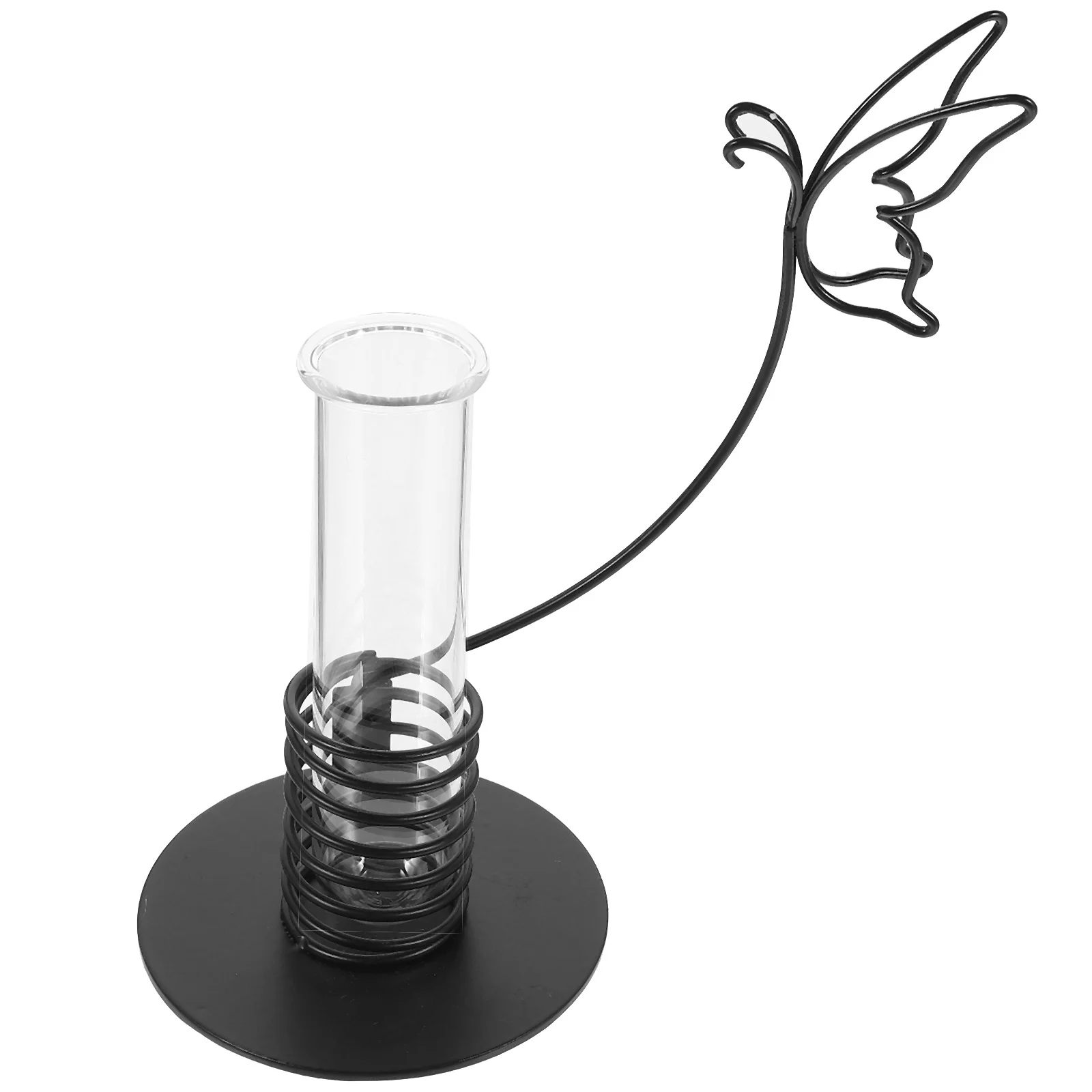 

Flower Tube Arrangement Vase Minimalist Glass Planter Ornament Decorative Frame