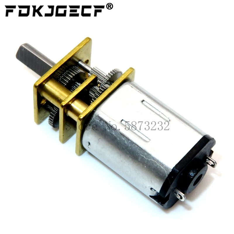 DC 3V/6V/12V N20 Mini Micro Metal Gear Motor with Gearwheel DC Motors 15/30/50/60/100/200/300/500/1000RPM