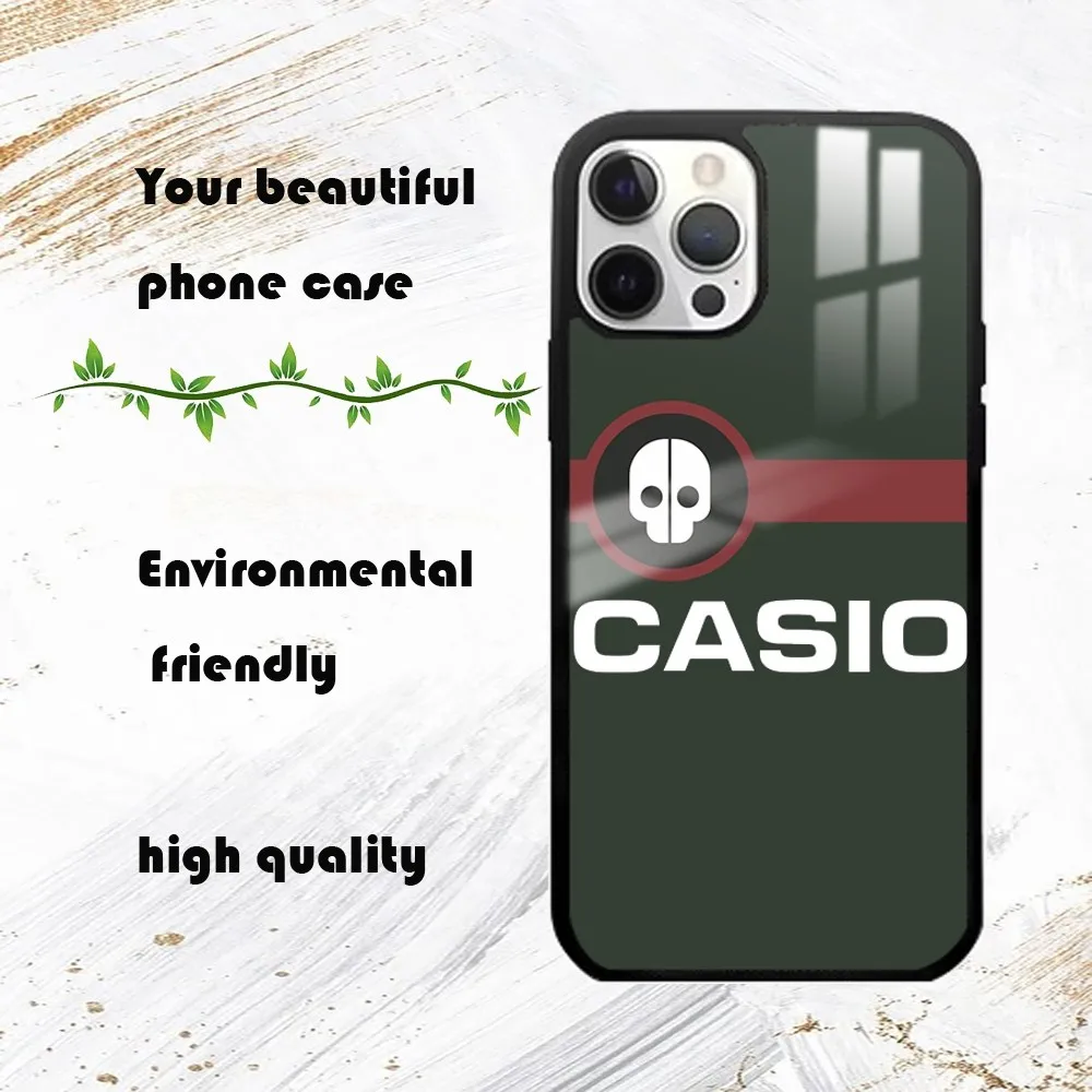 fashion trend C-casio Phone Case For iPhone 16 15 14 13 12 11 Pro Max Plus Mini PC Mirror Fashion  phone case