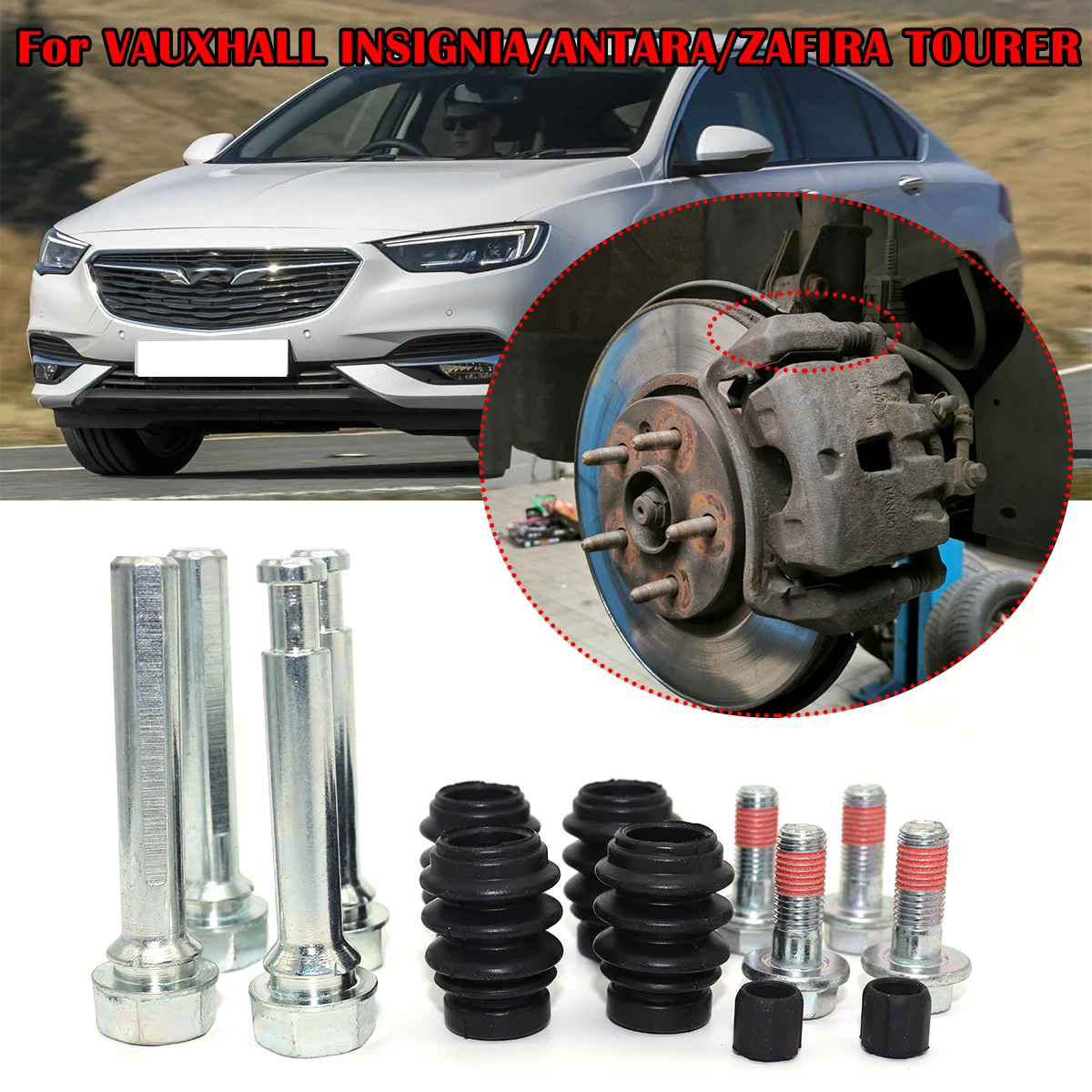 

Brake Caliper Cylinder Slider Guide Pin For Disc Housing Bolts Rubber Bushing Boot Seal Kit For VAUXHALL INSIGNIA ANTARA ZAFIRA