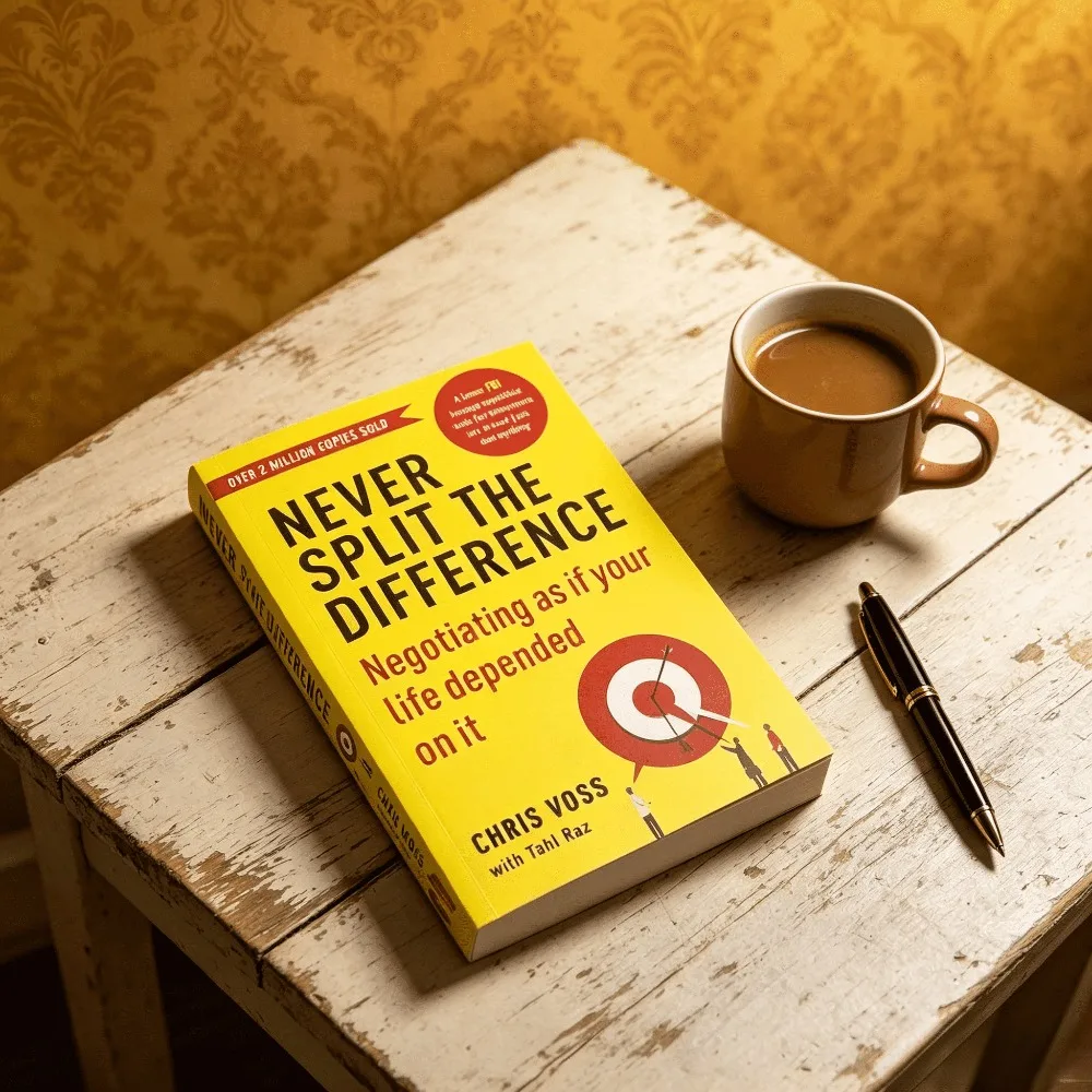 Never Split The Difference By Chris Voss Books In English for Adults Negotiations Emotional Intelligence New Listing