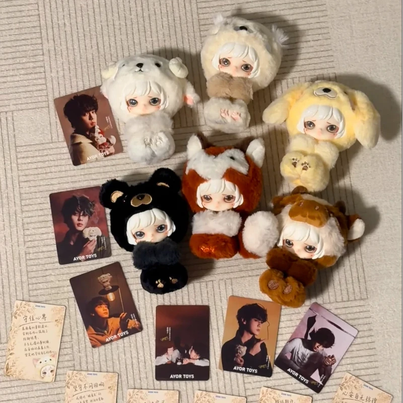 

Ayor Toys X Emo'S Emotional Shelter Series Blind Box Vinyl Face Doll Cute Toy Keychian Mystery Box Desktop Ornaments Kawaii Gift