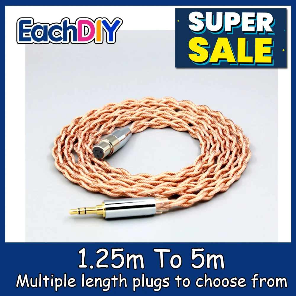 

Graphene 7N OCC Shielding Coaxial Mixed Earphone Cable For Beyerdynamic DT1770 DT1990 PRO AKG K181 pro 2015 M220 LN007792