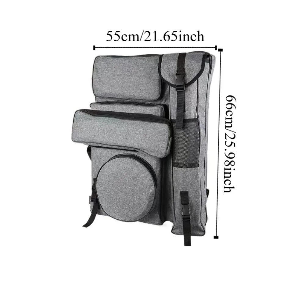 Bolsa de arte de herramientas de dibujo de lona portátil, mochila de lona impermeable de gran capacidad para artistas, bolsa de almacenamiento de bocetos duradera, suministros de arte