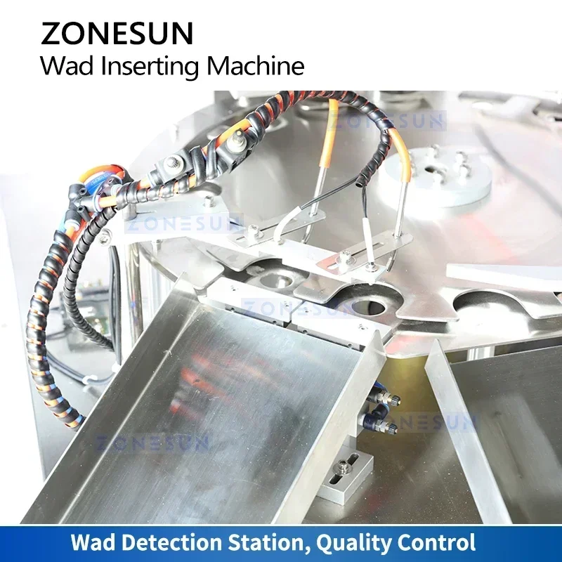 Zonesun Induction Wad Machine d'insertion de revêtement de capuchon Machine d'insertion de capuchon Machine d'outtage de capuchon ZS-WIM03