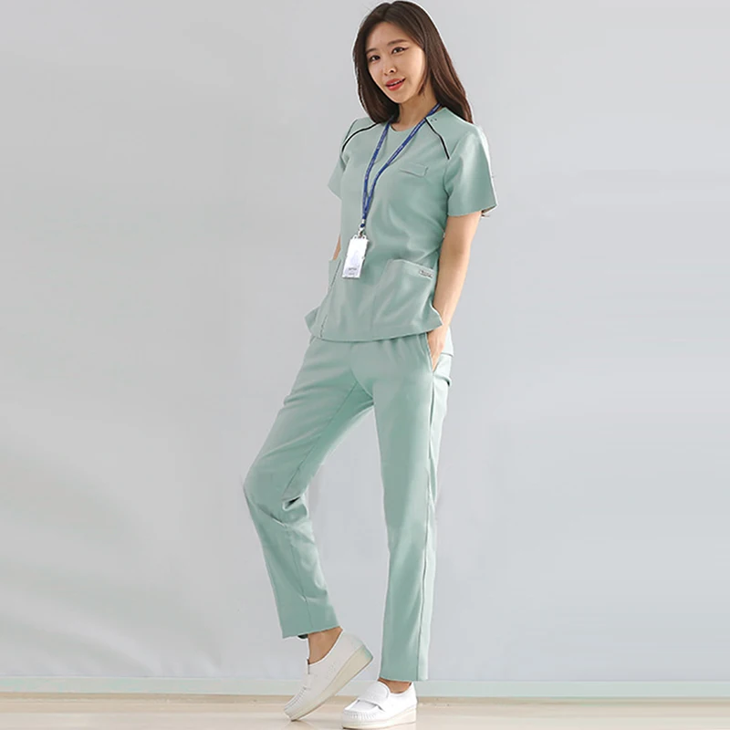 Hand washing suit female surgical clothes spring oral nurses' uniform operating room operating gown plastic surgeon work clothes