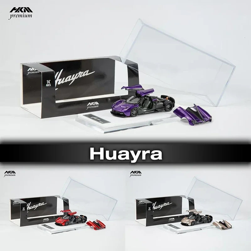 

HKM In Stock 1:64 Huayra Coupe Full Open Door Diecast Diorama Car Model Collection Miniature Toys