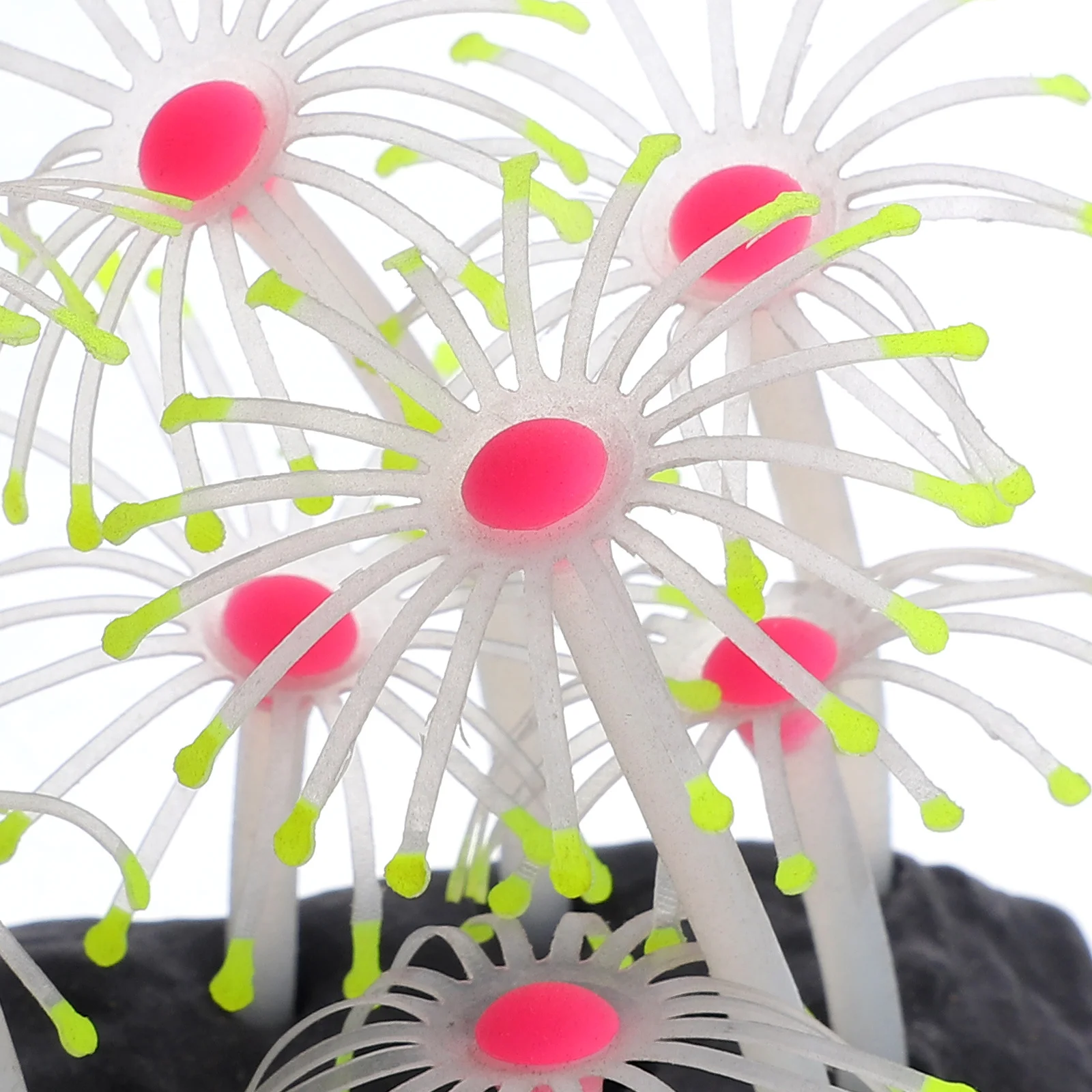 

Glow In The Anemone Ornament Silicone Aquarium Decor Fish Tank Landscape Artificial Anemone Sculpture