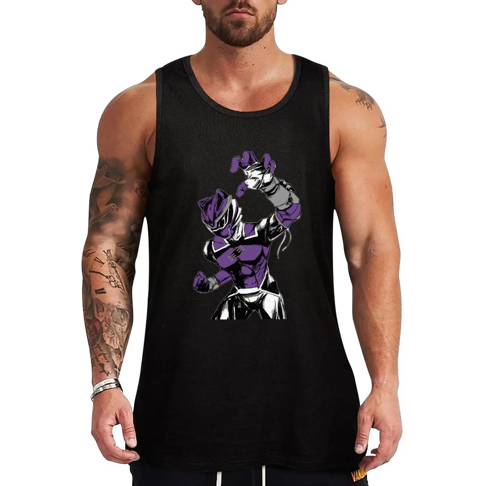 

Purple Wolf Tank Top sleeveless shirt man men gym Men sleeveless tee