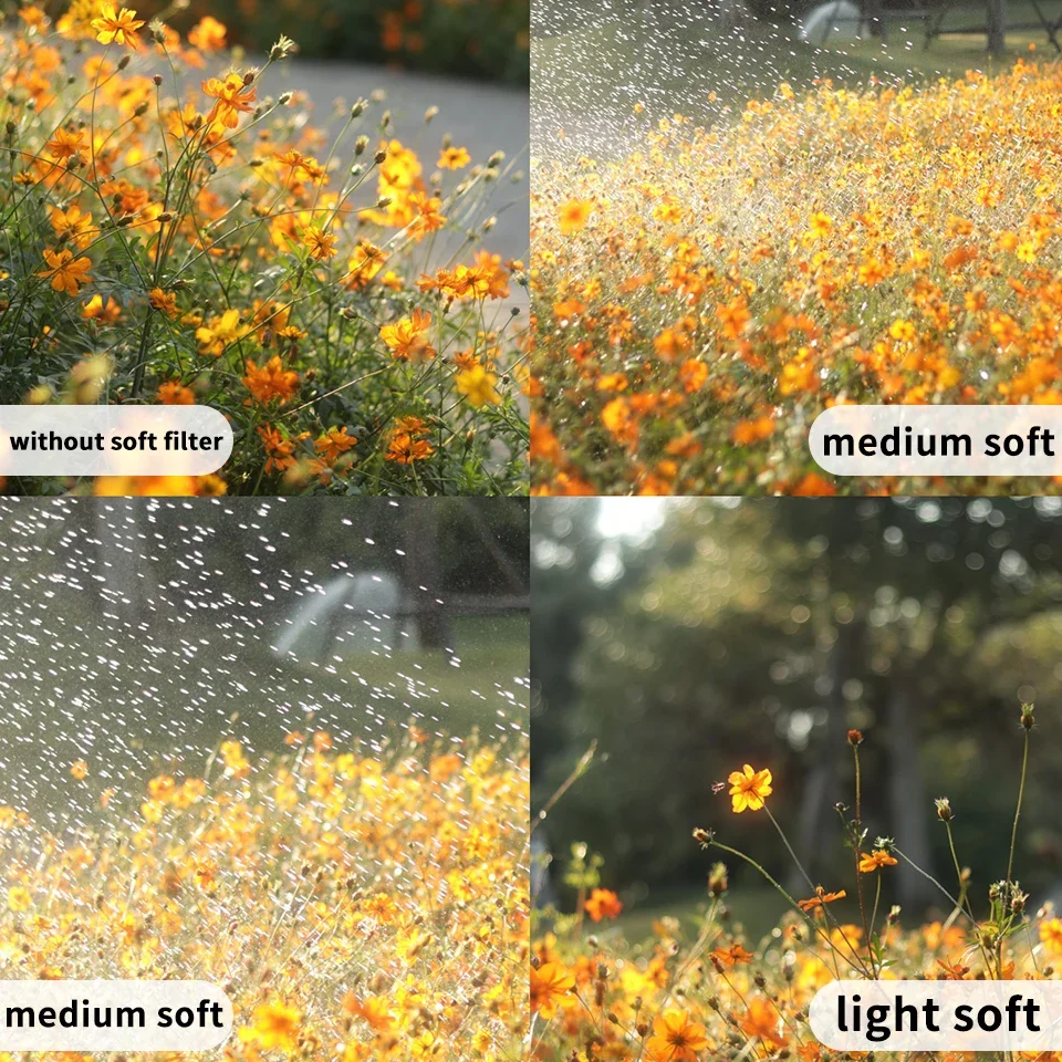 Walkingway Soft Filter White Mist Diffusion Filter Dreamy Fog Effect Lens Filte Softening Diffuser Camera Photography Accessorie