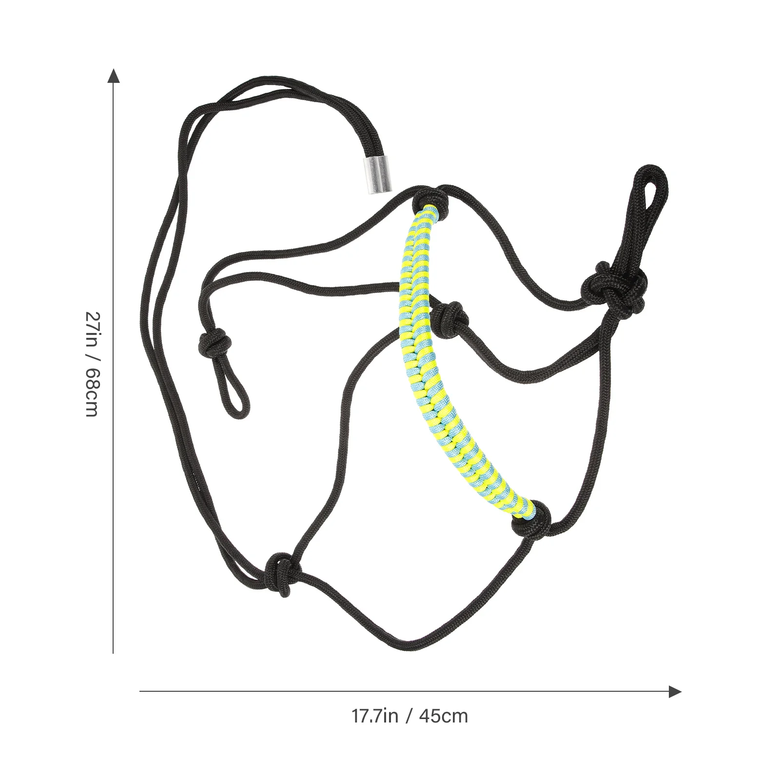 قابل للتعديل متعدد عقدة حبل مضفر الحصان رئيس Bridle ل تسخير الرسن الخيول العرض المهنية المحمولة طوق صنبور