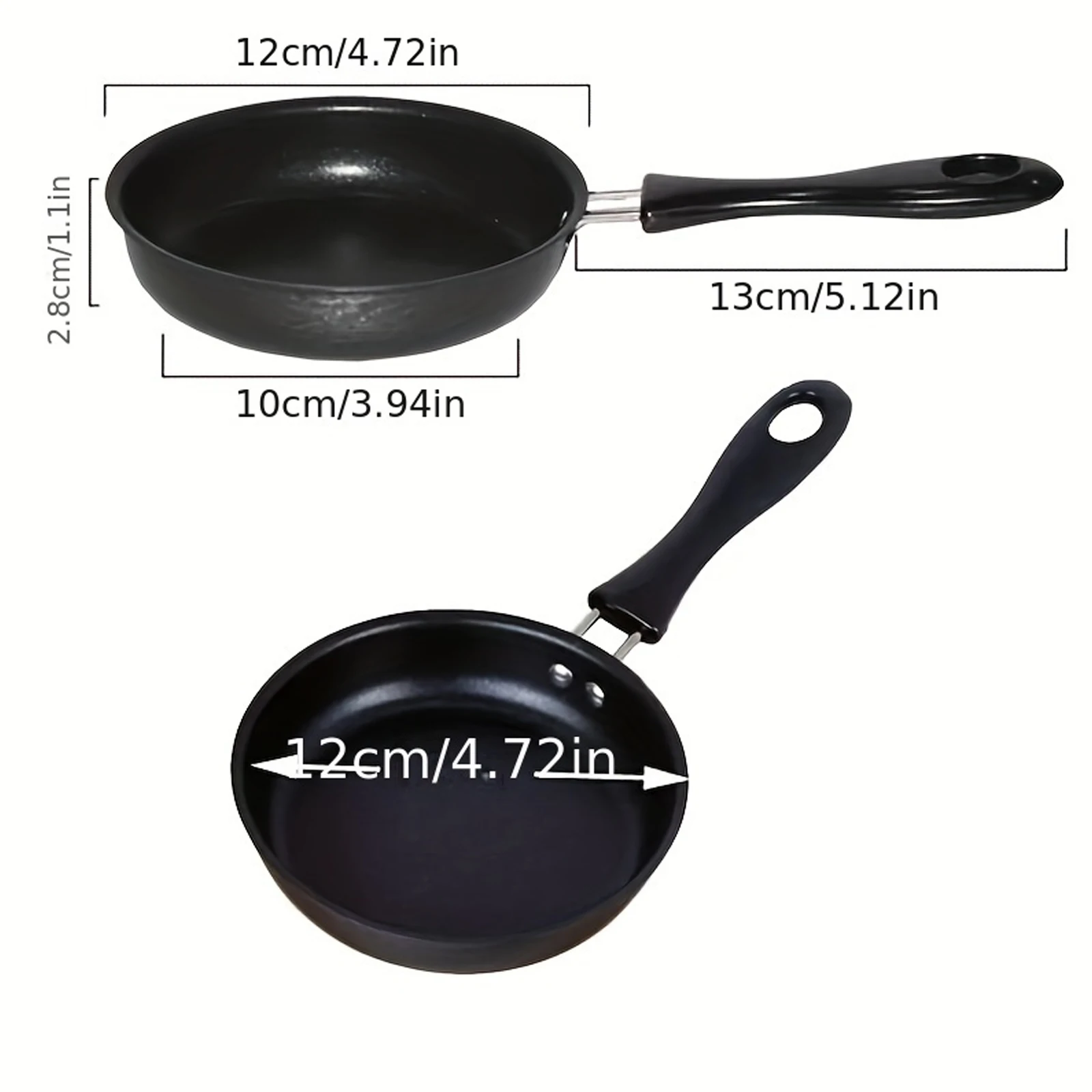 One Egg Frying Pan, Mini Induction Frying Eggs Pan, 4.7