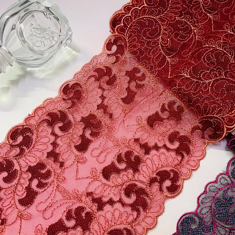 30Yards Embroidery Tulle Lace Trim DIY Garment Sewing Accessories Embroidered Lace Fabric Skirt Crafts