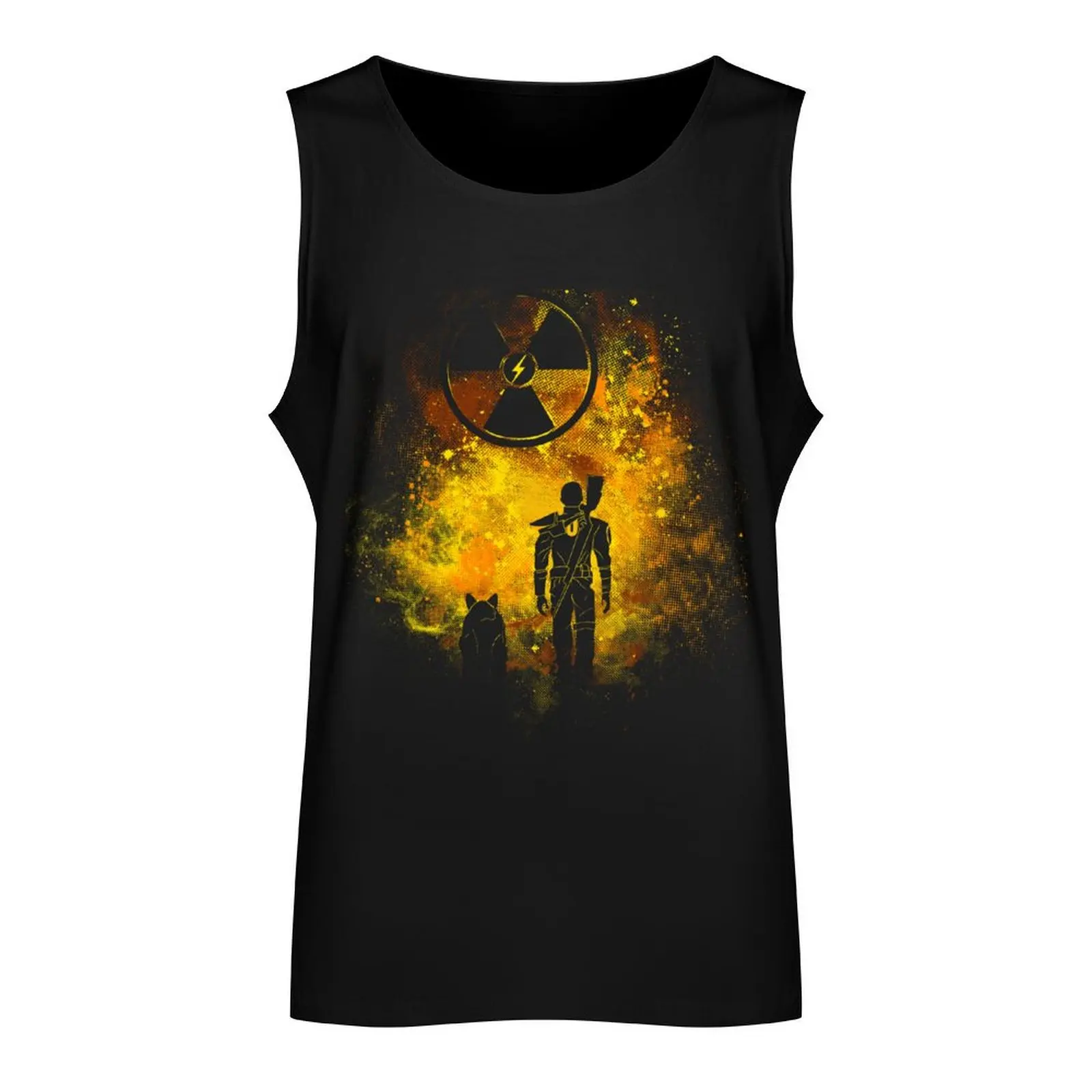 Wasteland Art Tank Top t-shirts for Men's gym gym t-shirts Gym man Working vest