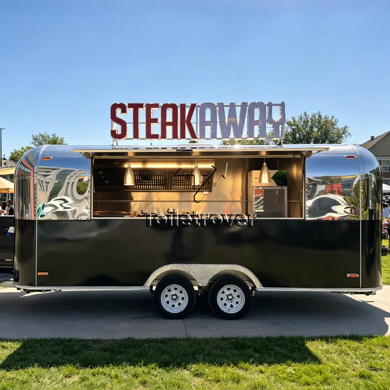 Luxury Europe Commercial Street Vending Catering Trailer Street Mobile Food Cart Innovative Custom Food Trailer For USA