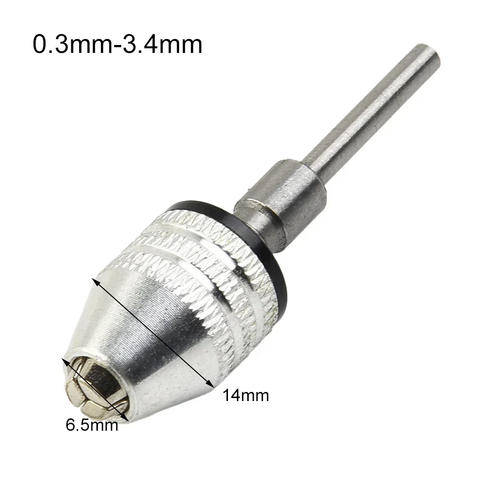 0.3-3.4mm Drill Chuck 3mm Shank Electric Grinder Keyless Drill Chucks Adapter Converter For Electric Grinder Engraving Machine