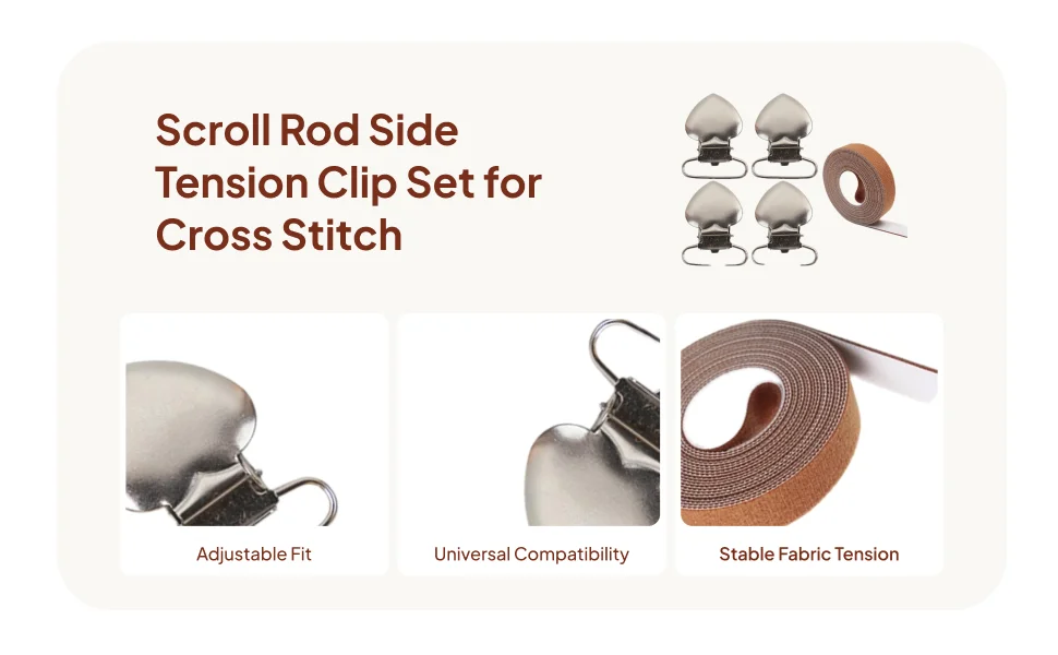 

Зажимы для рамок для вышивания крестиком с регулировкой натяжения для швейных проектов