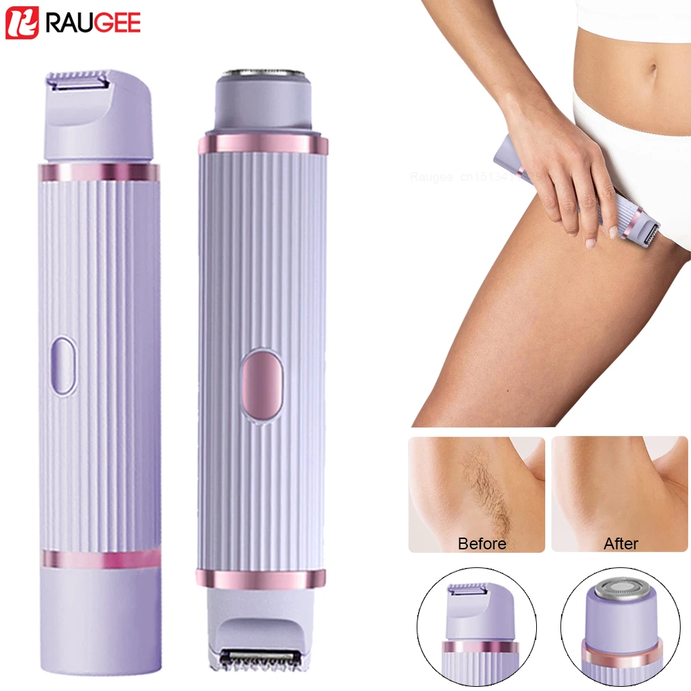 

Электрическая бритва для женщин, безболезненная бритва, женская бритва, триммер для волос на теле для подмышек, бикини, рук, подмышек, ног, лица, усов, портативный