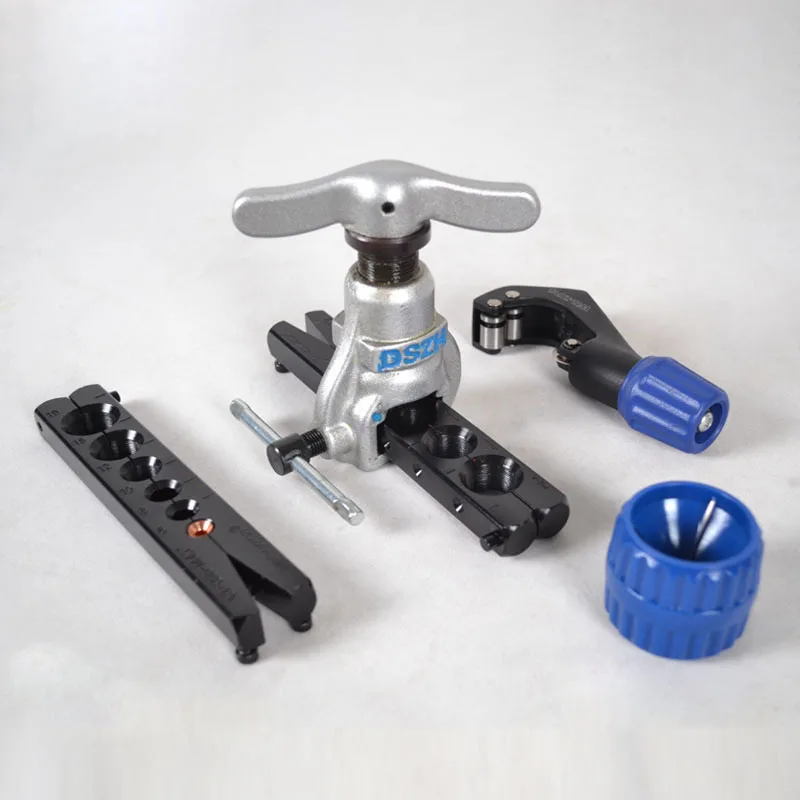 CT-806 Metric and Inch Tube Expander Kit Air Conditioner Copper Pipe Pipe Reamer Tube Flaring Tool 6-19mm 1/4-3/4 Inch