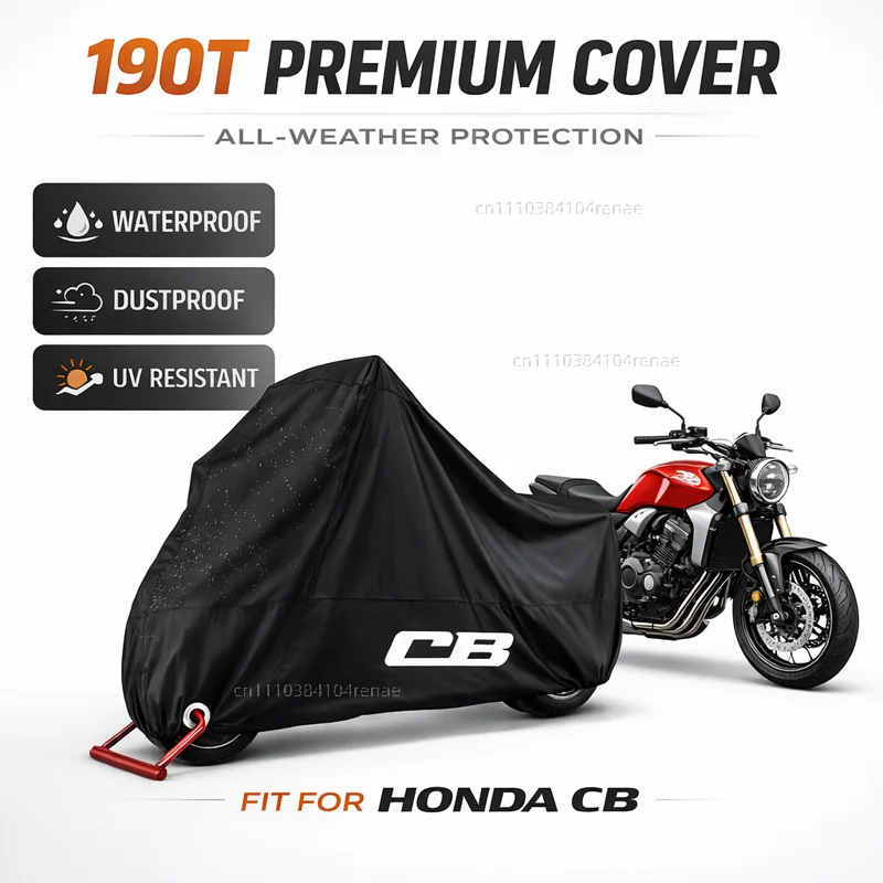 

For Honda CB 599 600F CB 400 500 CB919 CB 125 R CB 190R 250R CB1000R 190T Motorcycle Cover Waterproof Dustproof UV Protection