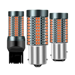 Clignotant DRL Canbus 1156 BA15S P21W, ampoule LED blanche 1157 BAY15D P21/5W 2016-126SMD 7440 W21W T25 3157 7443 W21/5W