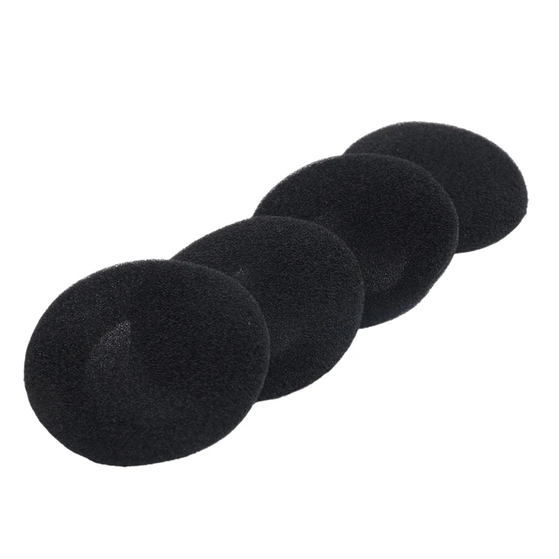 100 Pcs Black Sponge Earbud Headphone Cap Ear Pads Cover Replacement